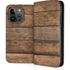 Early American Wood Planks iPhone 14 Pro Folio Case