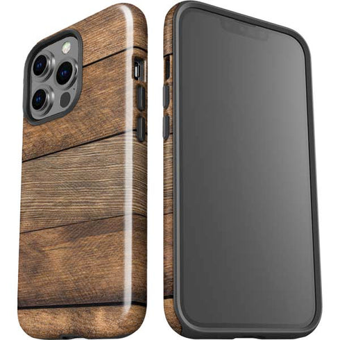 Early American Wood Planks iPhone 15 Pro Impact Case