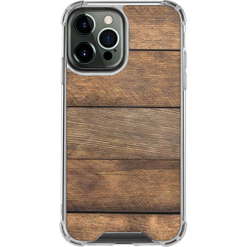 Early American Wood Planks iPhone 14 Pro Max Clear Case