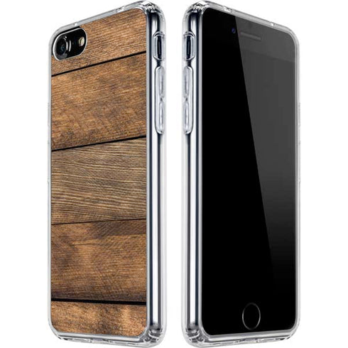 Early American Wood Planks iPhone SE (2nd & 3rd Gen) Clear Case