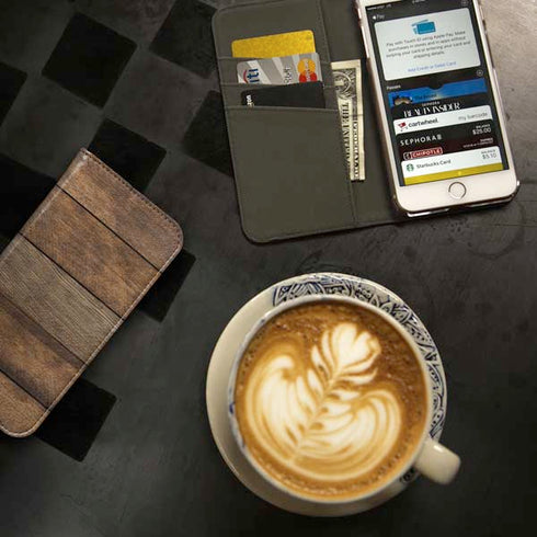 Early American Wood Planks iPhone SE (2nd & 3rd Gen) Folio Case