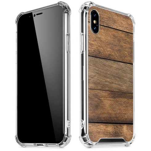 Early American Wood Planks iPhone XS Max Clear Case