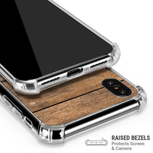 Early American Wood Planks iPhone XS Max Clear Case