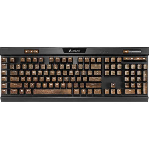 Early American Wood Planks K95 RGB PLATINUM Mechanical Gaming Keyboard Skin