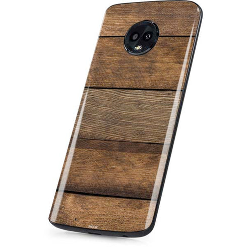 Early American Wood Planks Moto G6 Skin