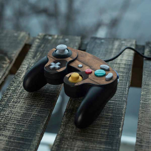 Early American Wood Planks Nintendo GameCube Controller Skin