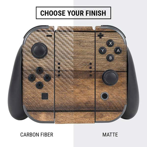 Early American Wood Planks Nintendo Switch Bundle Skin
