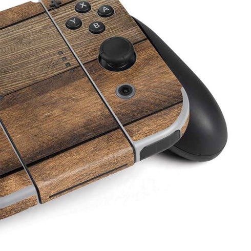 Early American Wood Planks Nintendo Switch OLED (2021) Skin