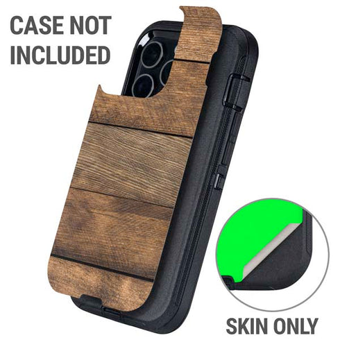 Early American Wood Planks Otterbox Defender iPhone Skin