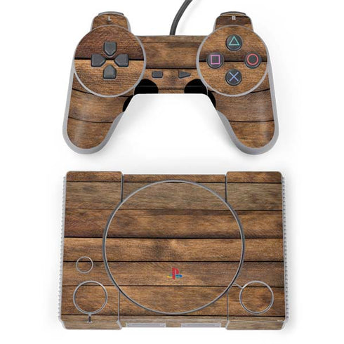 Early American Wood Planks PlayStation Classic Bundle Skin