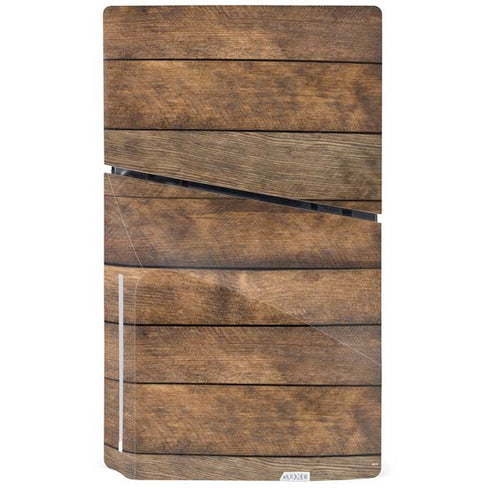 Early American Wood Planks PS5 Slim Disk Console Skin