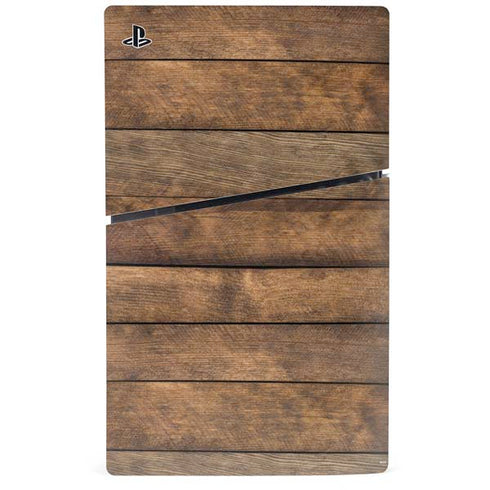 Early American Wood Planks PS5 Slim Digital Edition Bundle Skin