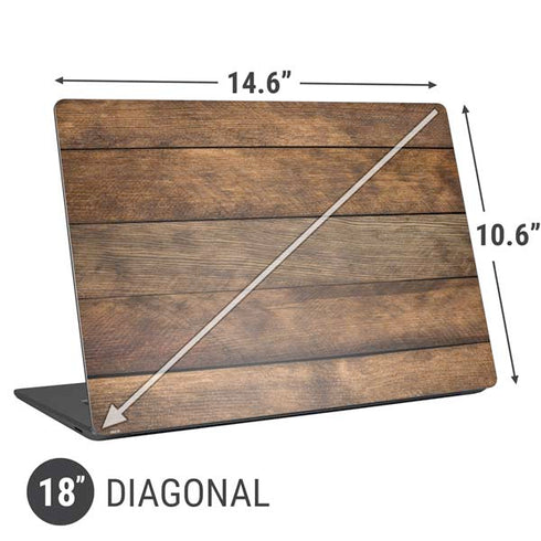 Early American Wood Planks Universal Laptop 18in (14.6 x 10.6in) Skin