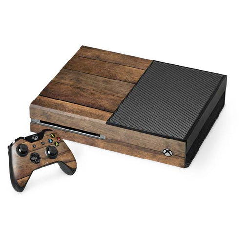 Early American Wood Planks Xbox One Console and Controller Bundle Skin
