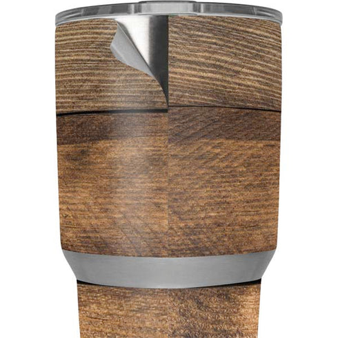 Early American Wood Planks Yeti 30oz Rambler Tumbler Skin