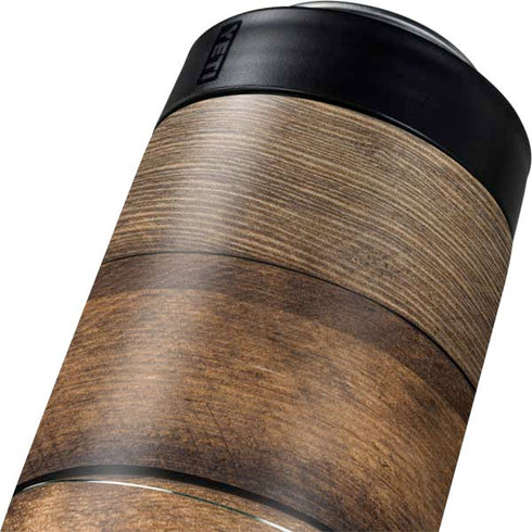 Early American Wood Planks Yeti Colster Can Insulator Skin