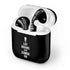 Eat Brains and Zombie On Black Apple AirPods 2 Skin