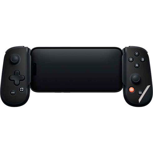 Eat Brains and Zombie On Black Backbone One for iPhone Game Controller Skin