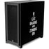Eat Brains and Zombie On Black Corsair 4000D Tempered Glass Mid-Tower ATX Case Skin