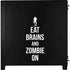 Eat Brains and Zombie On Black Corsair 4000D Tempered Glass Mid-Tower ATX Case Skin