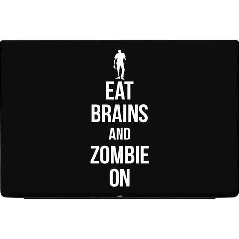 Eat Brains and Zombie On Black Dell Vostro Skin