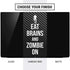 Eat Brains and Zombie On Black Dell Vostro Skin