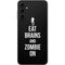 Eat Brains and Zombie On Black Galaxy A14 5G Skin