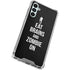 Eat Brains and Zombie On Black Galaxy A15 5G Clear Case