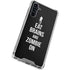 Eat Brains and Zombie On Black Galaxy A54 5G Clear Case