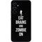 Eat Brains and Zombie On Black Galaxy A54 5G Skin
