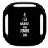 Eat Brains and Zombie On Black Galaxy Buds Pro Skin