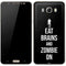 Eat Brains and Zombie On Black Galaxy J7 Skin