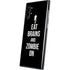 Eat Brains and Zombie On Black Galaxy Note 10 Plus Skin