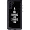 Eat Brains and Zombie On Black Galaxy Note 10 Waterproof Case