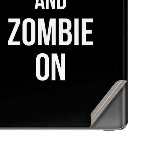 Eat Brains and Zombie On Black Galaxy Note20 5G Skin
