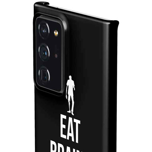 Eat Brains and Zombie On Black Galaxy Note20 Ultra 5G Lite Case