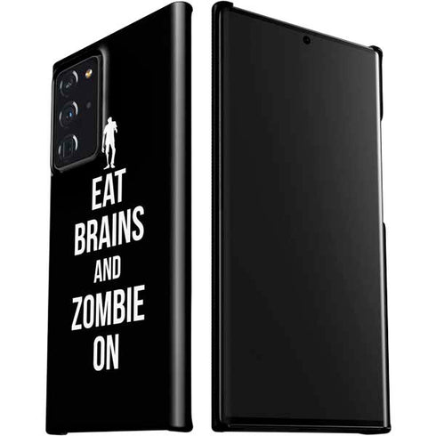 Eat Brains and Zombie On Black Galaxy Note20 Ultra 5G Lite Case