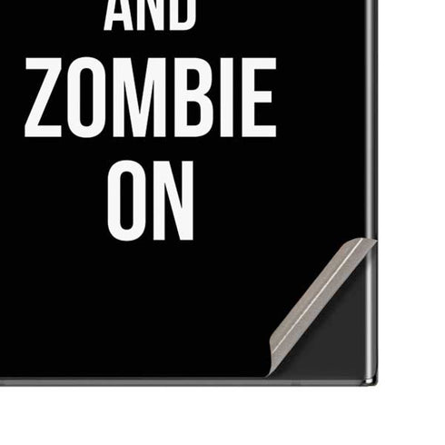 Eat Brains and Zombie On Black Galaxy Note20 Ultra 5G Skin