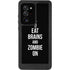 Eat Brains and Zombie On Black Galaxy Note20 Ultra 5G Waterproof Case