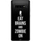 Eat Brains and Zombie On Black Galaxy S10 Plus Skin
