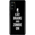 Eat Brains and Zombie On Black Galaxy S20 Fan Edition Skin
