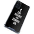 Eat Brains and Zombie On Black Galaxy S20 FE Clear Case