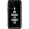 Eat Brains and Zombie On Black Galaxy S20 Plus Waterproof Case