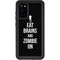 Eat Brains and Zombie On Black Galaxy S20 Waterproof Case