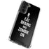 Eat Brains and Zombie On Black Galaxy S21 FE Clear Case