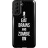 Eat Brains and Zombie On Black Galaxy S21 Plus 5G Pro Case
