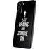 Eat Brains and Zombie On Black Galaxy S21 Plus 5G Skin