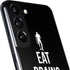 Eat Brains and Zombie On Black Galaxy S22 Skin