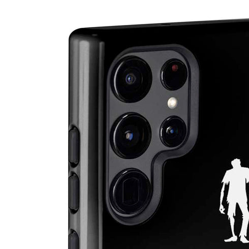 Eat Brains and Zombie On Black Galaxy S22 Ultra Pro Case