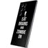 Eat Brains and Zombie On Black Galaxy S22 Ultra Skin